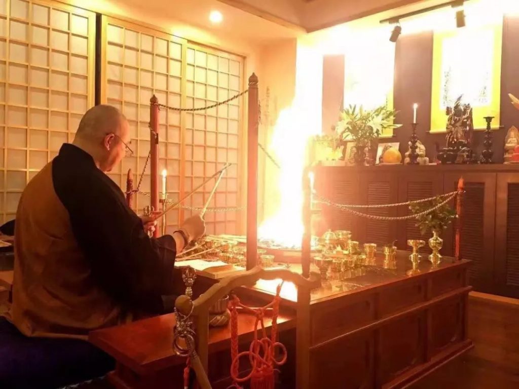 京都一乘院长期修“不动明王护摩供”祈福通告